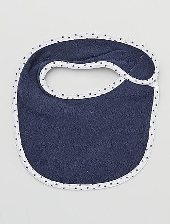 Set van 7 slabbetjes van badstof met klittenband