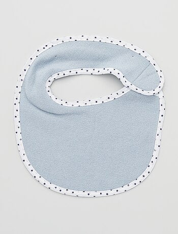 Set van 7 slabbetjes van badstof met klittenband