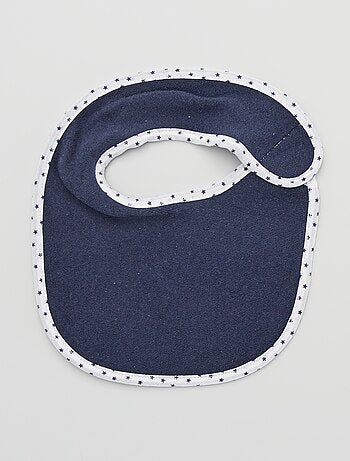 Set van 7 slabbetjes van badstof met klittenband
