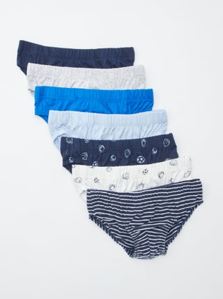 Set van 7 slips met print