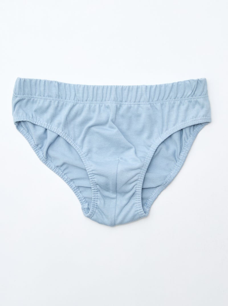 Set van 7 slips met print Grijs - Kiabi