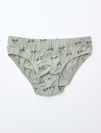 Set van 7 slips met print