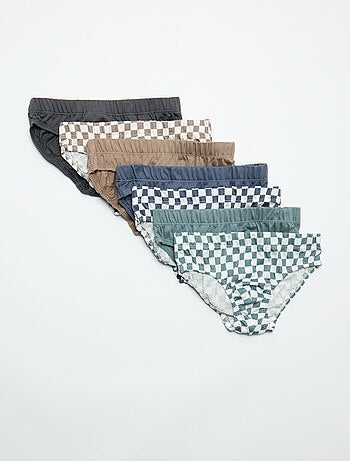 Set van 7 slips met print