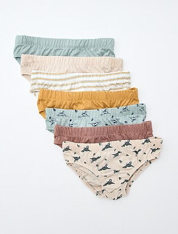 Set van 7 slips met print