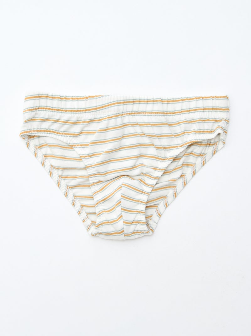 Set van 7 slips met print Wit - Kiabi