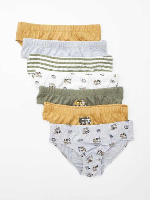 Set van 7 slips met print - Kiabi