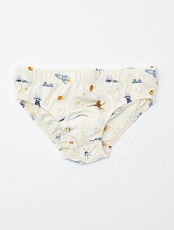 Set van 7 slips met print