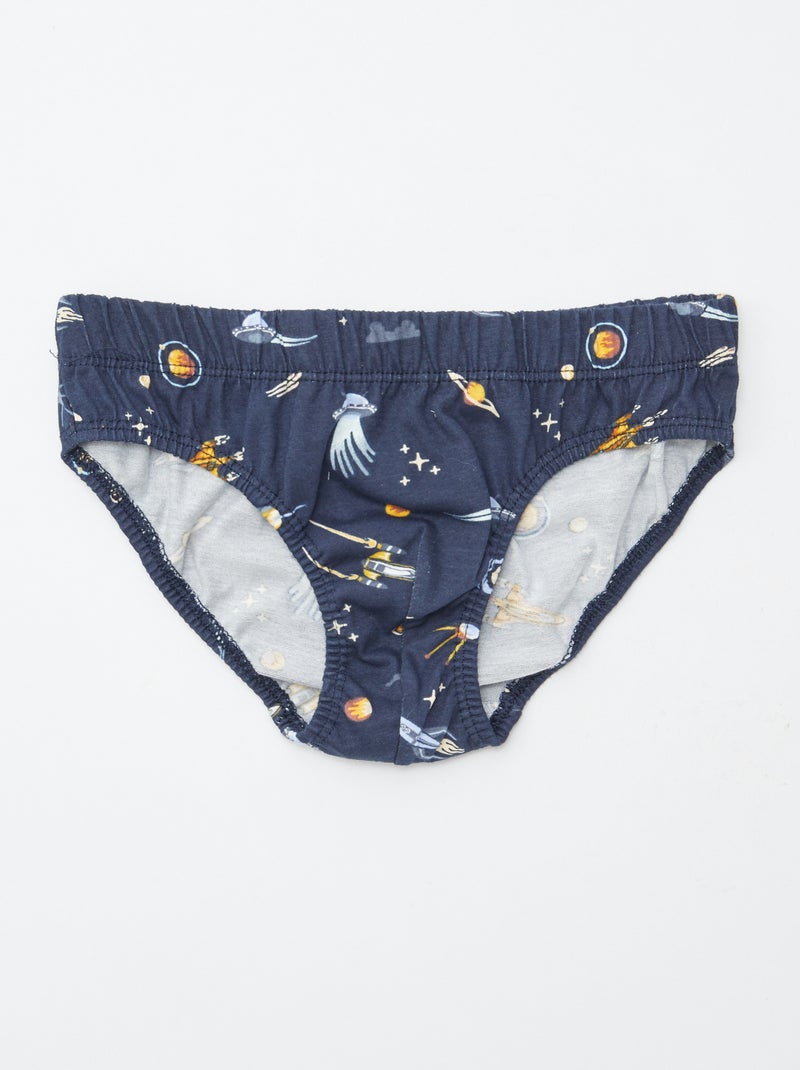 Set van 7 slips met print Wit - Kiabi