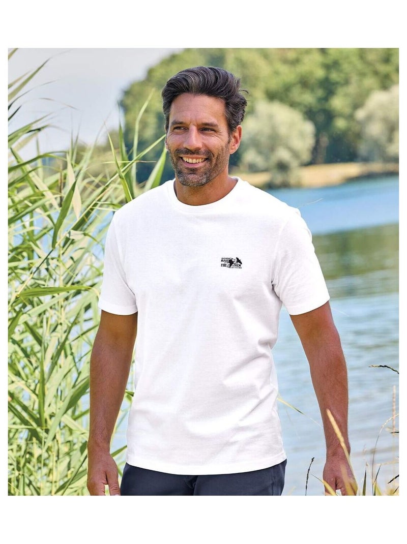 Set van 7 T-shirts Atlas - ATLAS FOR MEN Wit Blauw Zwart - Kiabi