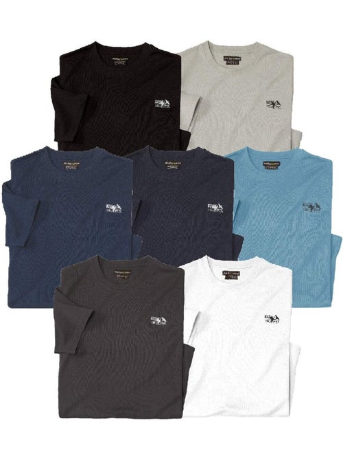 Set van 7 T-shirts Expedition - ATLAS FOR MEN - Kiabi Set van 7 T-shirts Expedition - ATLAS FOR MEN - Kiabi
