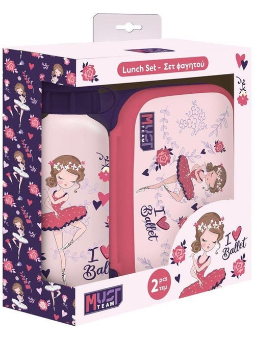 Set van boîtes maaltijd Must Team meisje danseuse 2 stuks met drinkfles 500 ml Must Team - Kiabi Set van boîtes maaltijd Must Team meisje danseuse 2 stuks met drinkfles 500 ml Must Team - Kiabi