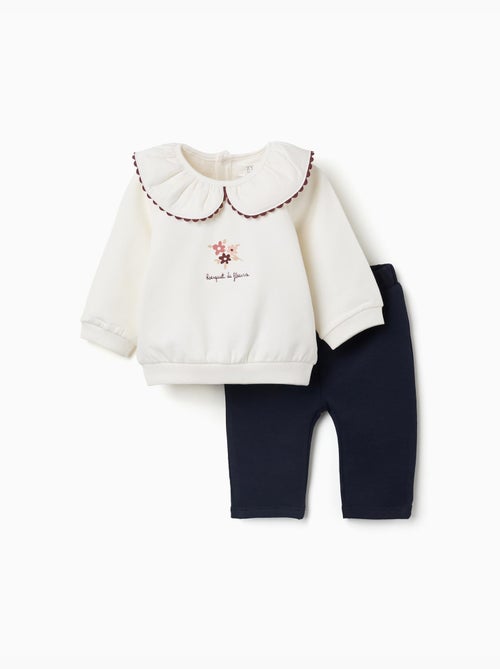 Set van een geborsteld sweatshirt en een joggingbroek - Kiabi