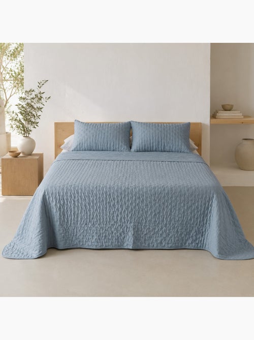 Set van effen gewatteerde bedsprei met kussenhoes. - Kiabi Set van effen gewatteerde bedsprei met kussenhoes. - Kiabi