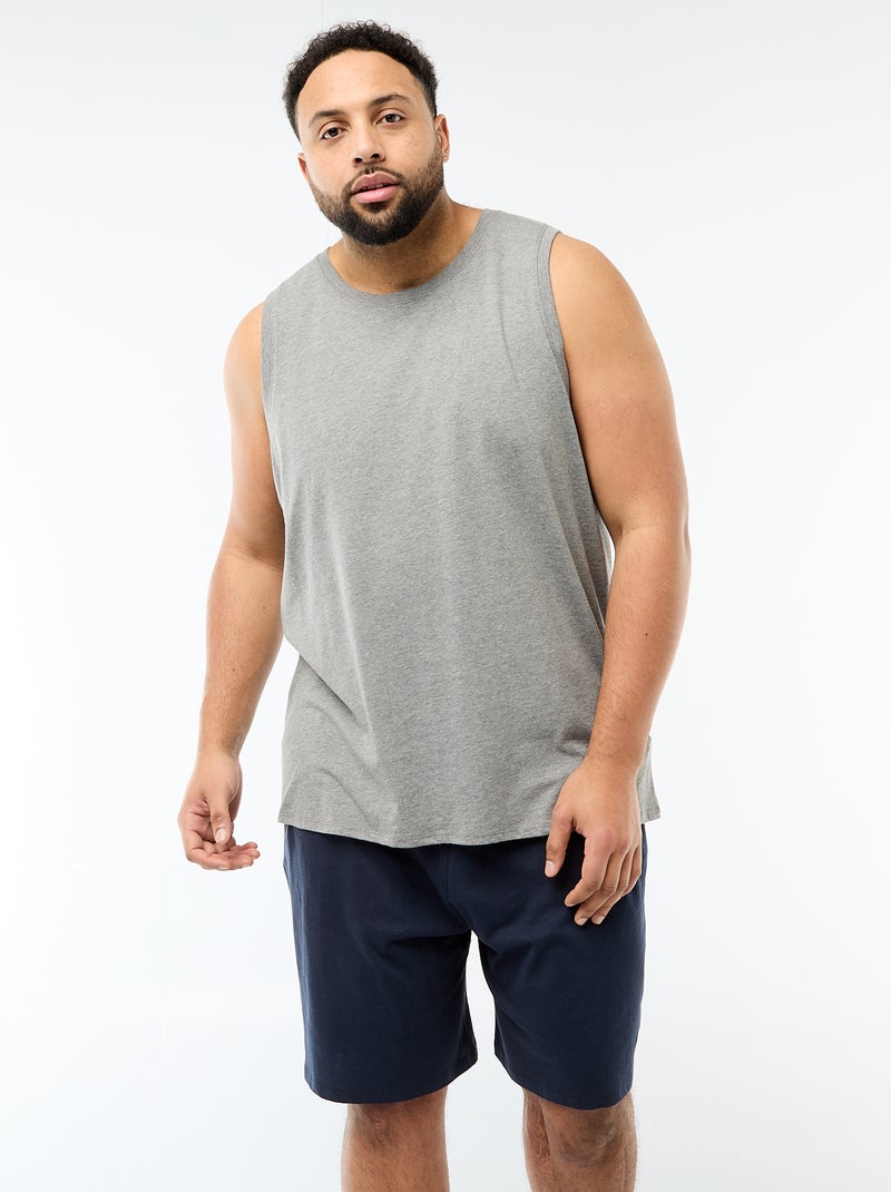 Set van mouwloze shirts van jerseytricot Grijs - Kiabi