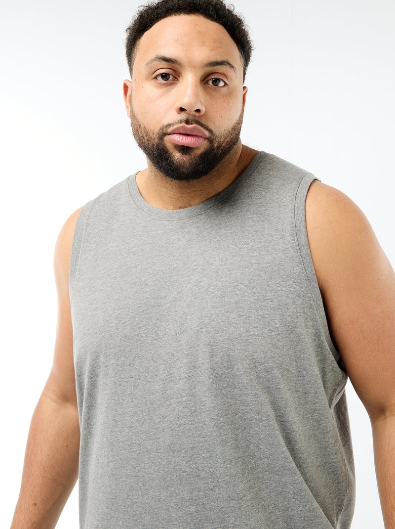 Set van mouwloze shirts van jerseytricot Grijs - Kiabi