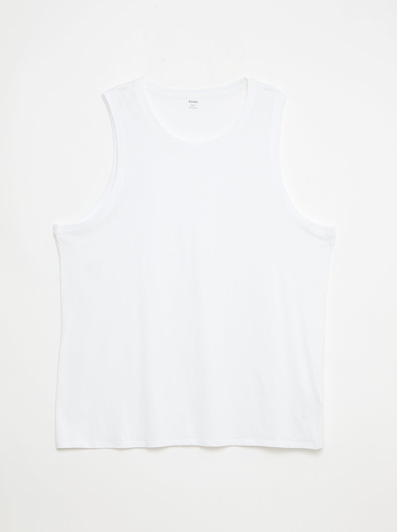 Set van mouwloze shirts van jerseytricot Wit - Kiabi