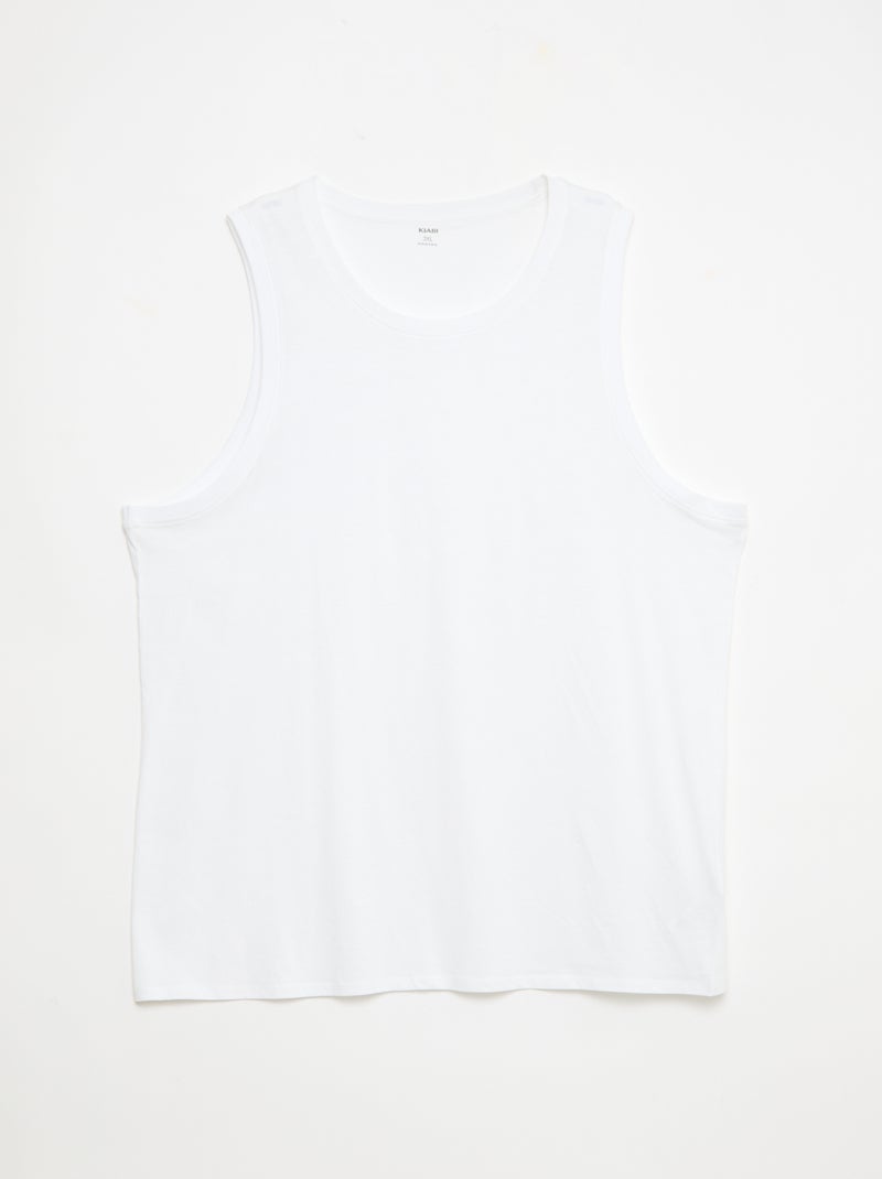 Set van mouwloze shirts van jerseytricot Wit - Kiabi