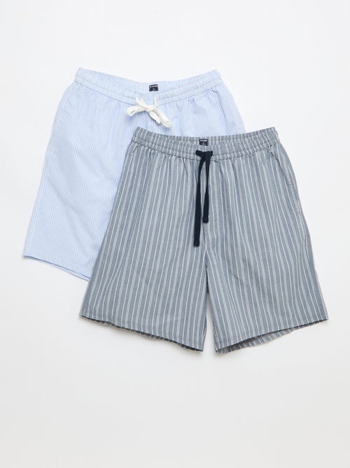 Set van nachtshorts met zakken - 2 stuks - Kiabi