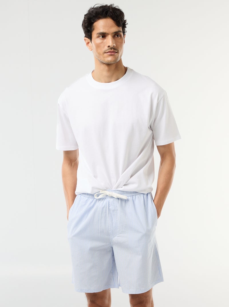 Set van nachtshorts met zakken - 2 stuks Grijs - Kiabi