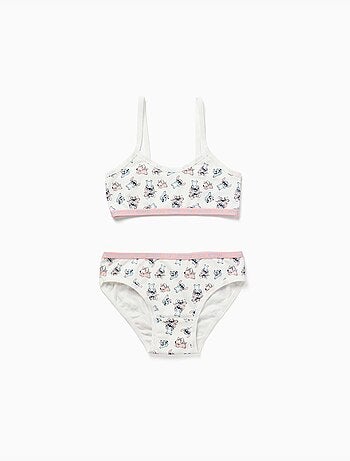 Set van top en slip met stitch en angel