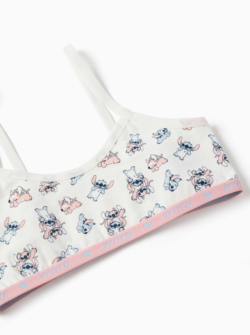 Set van top en slip met stitch en angel Lichtbeige - Kiabi