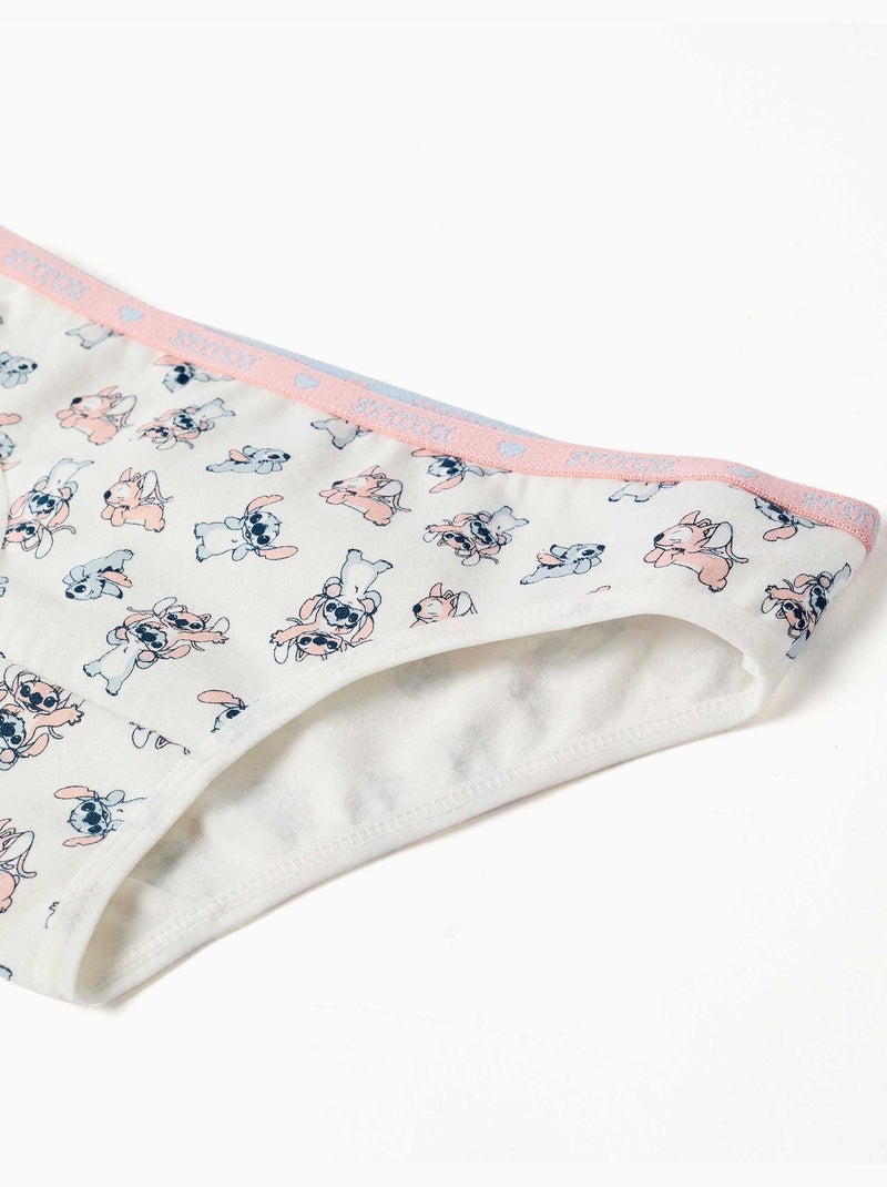 Set van top en slip met stitch en angel Lichtbeige - Kiabi