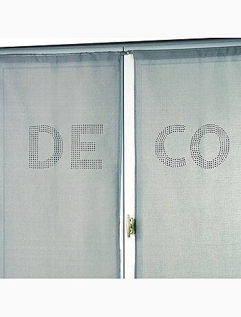 Set van twee vitragegordijnen met strass 'deco'