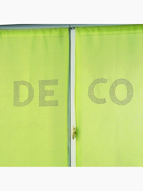 Set van twee vitragegordijnen met strass 'deco' - Kiabi Set van twee vitragegordijnen met strass 'deco' - Kiabi