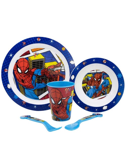 Set van vaatwasser kinderen réutilisable 'Spider-Man' 5 pcs micro-golven Stor - Kiabi