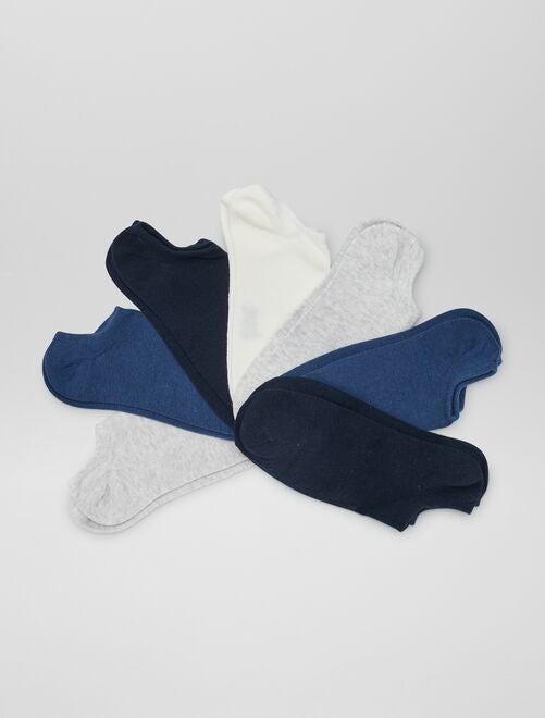 Setje - 4 paar onzichtbare sokken - Kiabi