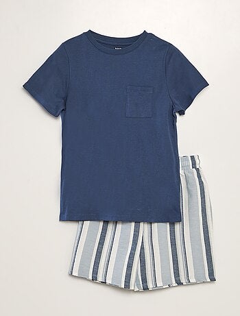 Setje - Korte pyjamabroek + T-shirt - 2-delig
