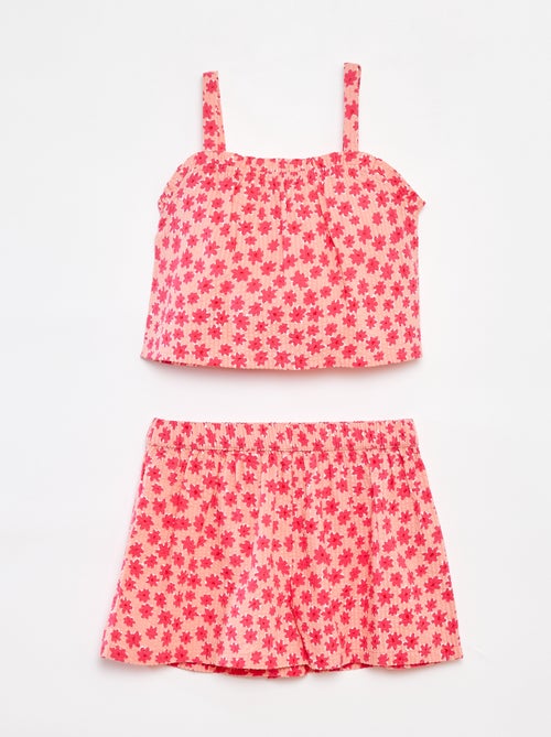 Setje - Korte top + short - 2-delig - Kiabi