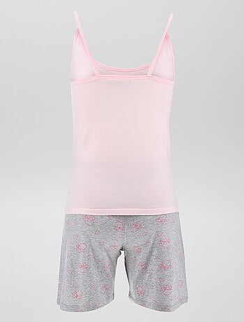 Setje - Mouwloze pyjamatop + short 'Minnie' - 2-delig