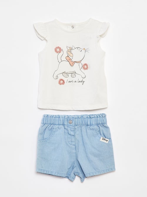 Setje - Mouwloze top + short met print 'Marie' - Kiabi