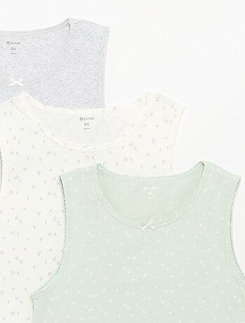 Setje - Mouwloze tops met brede bandjes