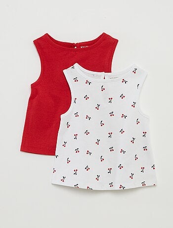 Setje - Mouwloze tops met brede bandjes