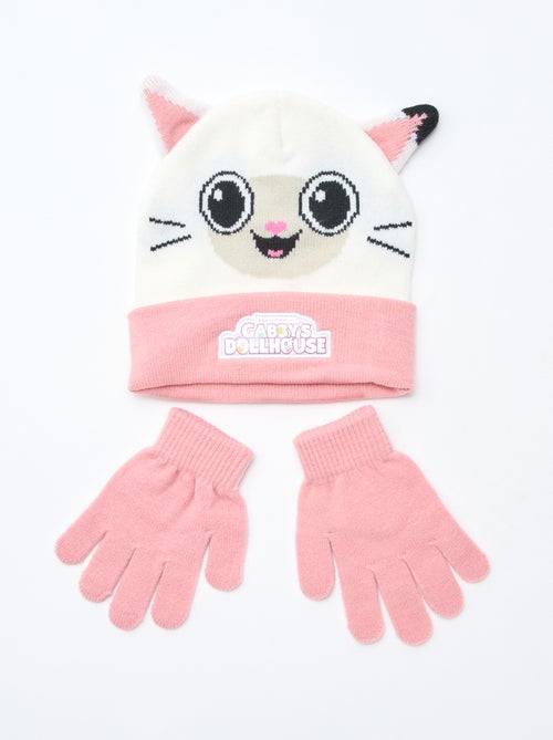 Setje - Muts + handschoenen 'Gabby's Poppenhuis' 'Dreamworks' - 2-delig - Kiabi
