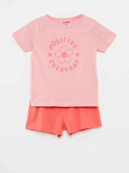Setje - Pyjama met T-shirt + short - 2-delig - Kiabi