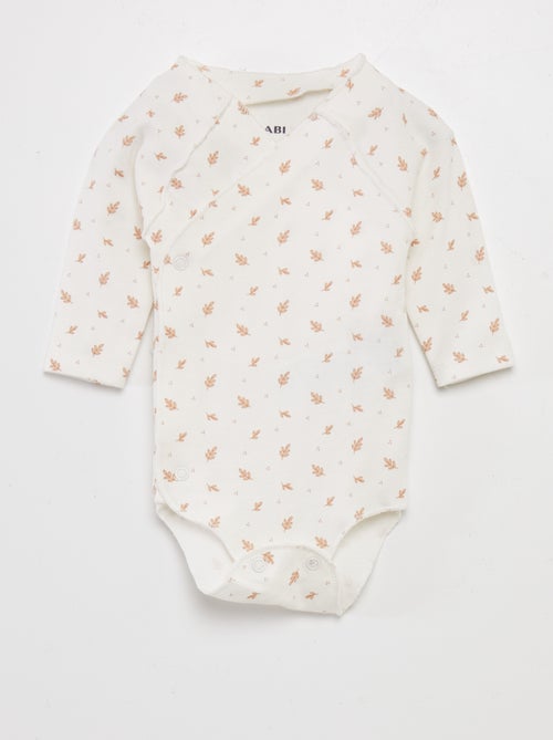 Setje - rompertje + broekje met voetjes + muts - Kiabi