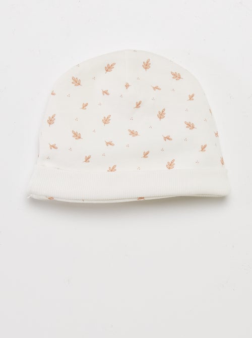 Setje - rompertje + broekje met voetjes + muts - Kiabi