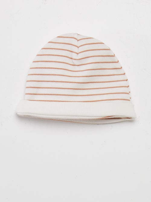 Setje - rompertje + broekje met voetjes + muts - Kiabi