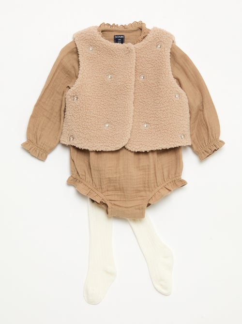 Setje - Speelpakje + vest + maillotje - Kiabi