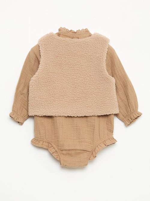 Setje - Speelpakje + vest + maillotje - Kiabi