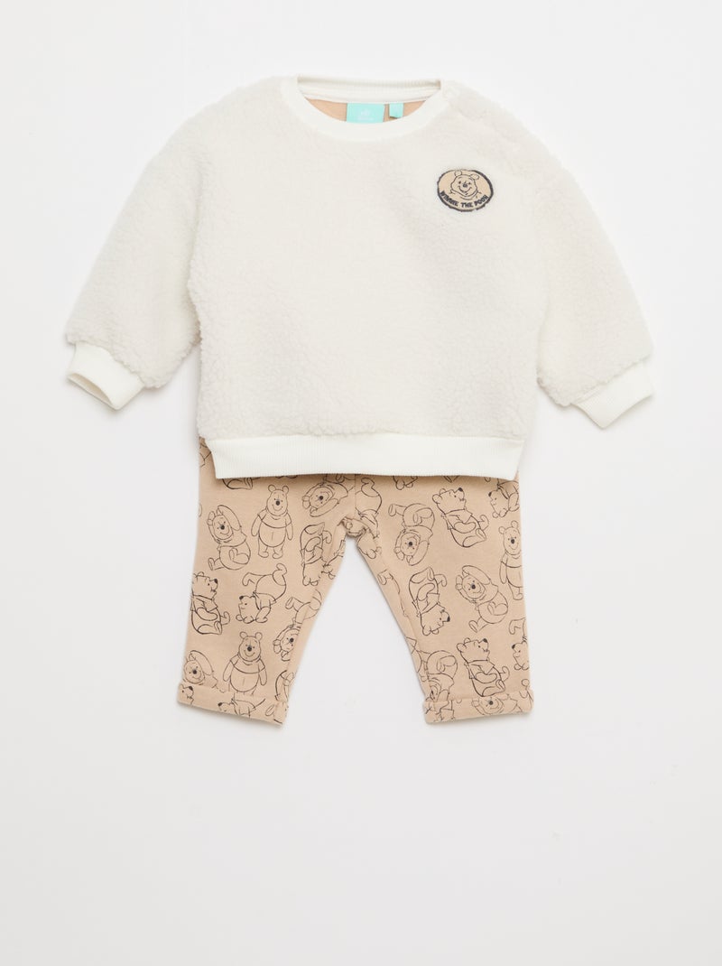 Setje - Sweater + broek 'Winnie' 'Disney' - 2-delig Bruin - Kiabi