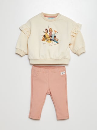 Setje - Sweater + legging 'Disney'-prinsessen - 2-delig