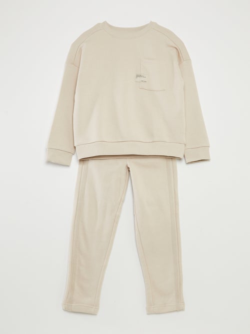 Setje - Sweater met ronde hals + joggingbroek 2-delig - Kiabi