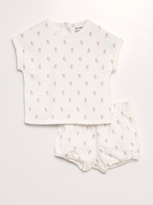 Setje - T-shirt + bloomer - 2-delig - Kiabi
