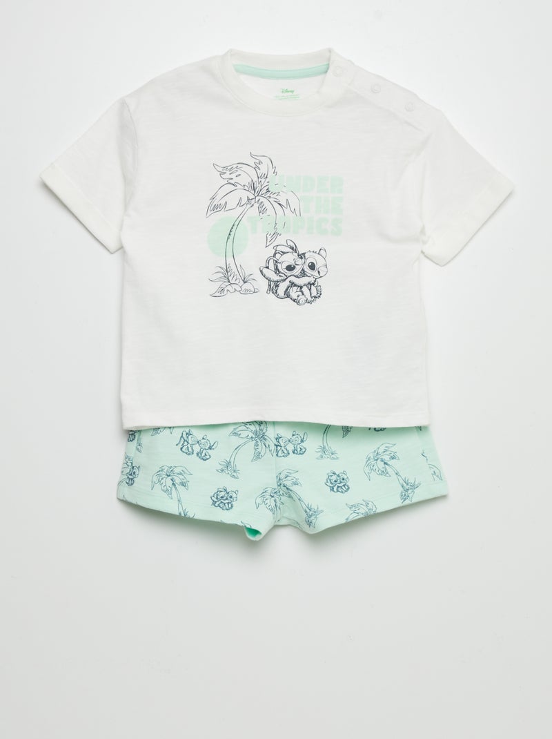 Setje - T-shirt + short 'Disney' - 2-delig WIT - Kiabi