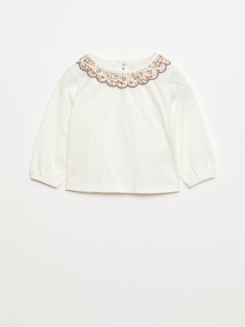 Setje - Vest met schapenvachteffect + T-shirt + legging - 3-delig - Kiabi