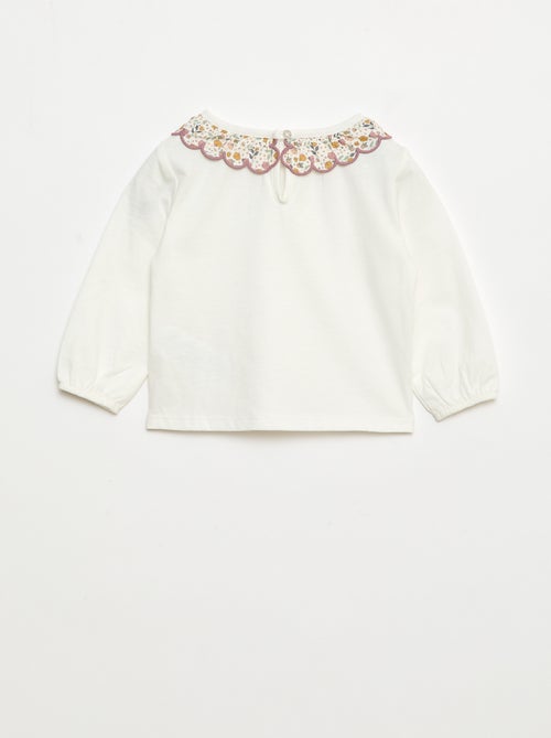 Setje - Vest met schapenvachteffect + T-shirt + legging - 3-delig - Kiabi